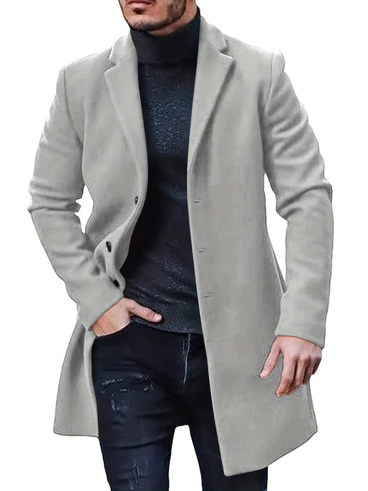 Henry | Retro Trenchcoat met Enkellaags Ontwerp voor Herfst en Winter