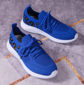 Isabella | Ademend Luipaardprint Sportschoenen voor Comfort en Stijl