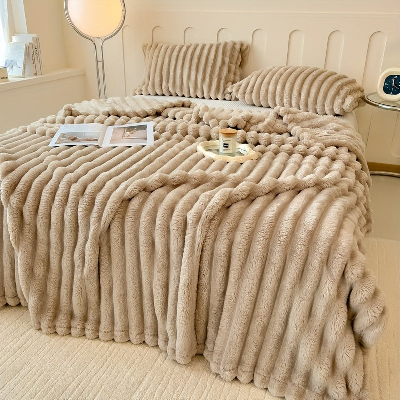 Luxury Rabbit Fur Throw Blanket | Zacht, warm en veelzijdig voor elke gelegenheid