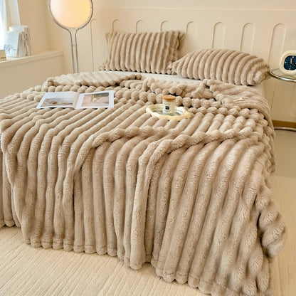 Luxury Rabbit Fur Throw Blanket | Zacht, warm en veelzijdig voor elke gelegenheid