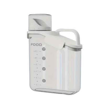 Pet Food Storage Bucket | Vochtbestendig met maatbeker voor eenvoudig voeren
