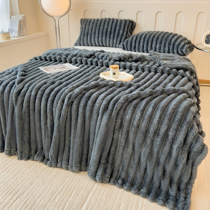 Luxury Rabbit Fur Throw Blanket | Zacht, warm en veelzijdig voor elke gelegenheid