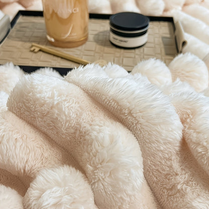 Luxury Rabbit Fur Throw Blanket | Zacht, warm en veelzijdig voor elke gelegenheid