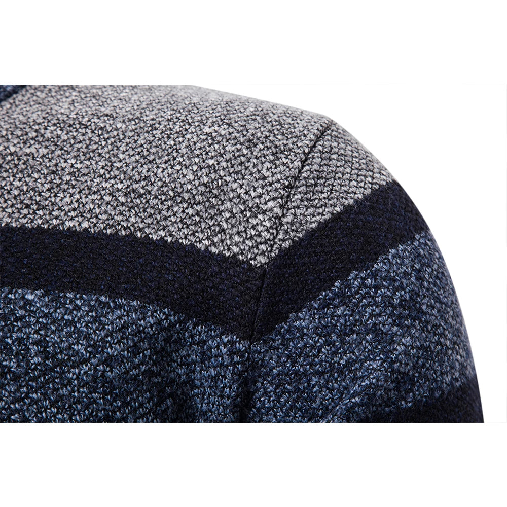 Nolan Heren Wintervest | Gestreept slimfit vest