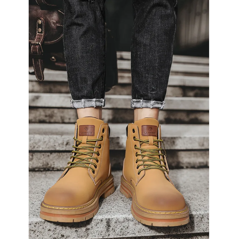 EldBoot - Heren Boots met Gewatteerde Kraag en Antislip Profielzool