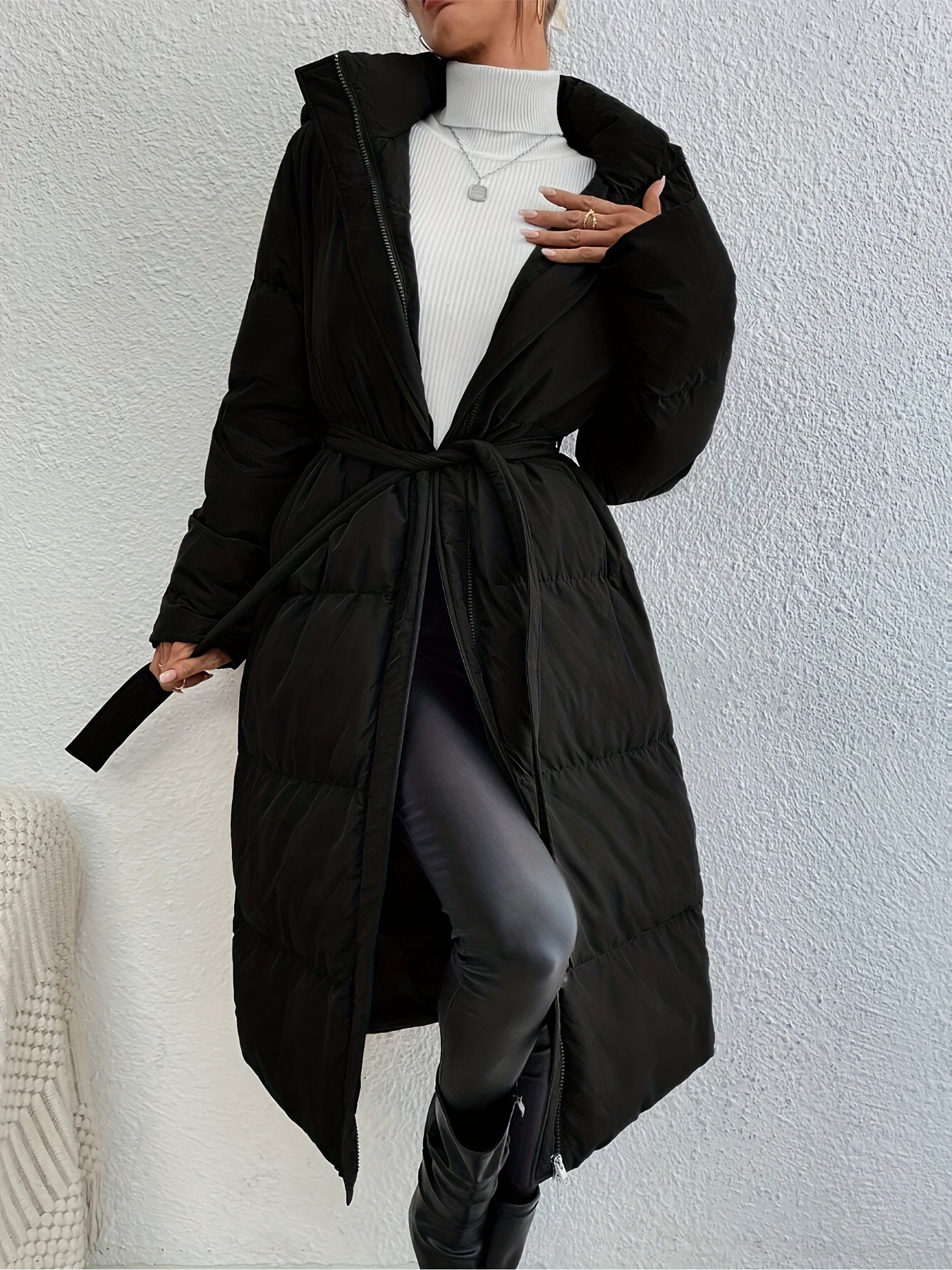 Freya | Effen Kleur Zip-Up Fluffy Jas