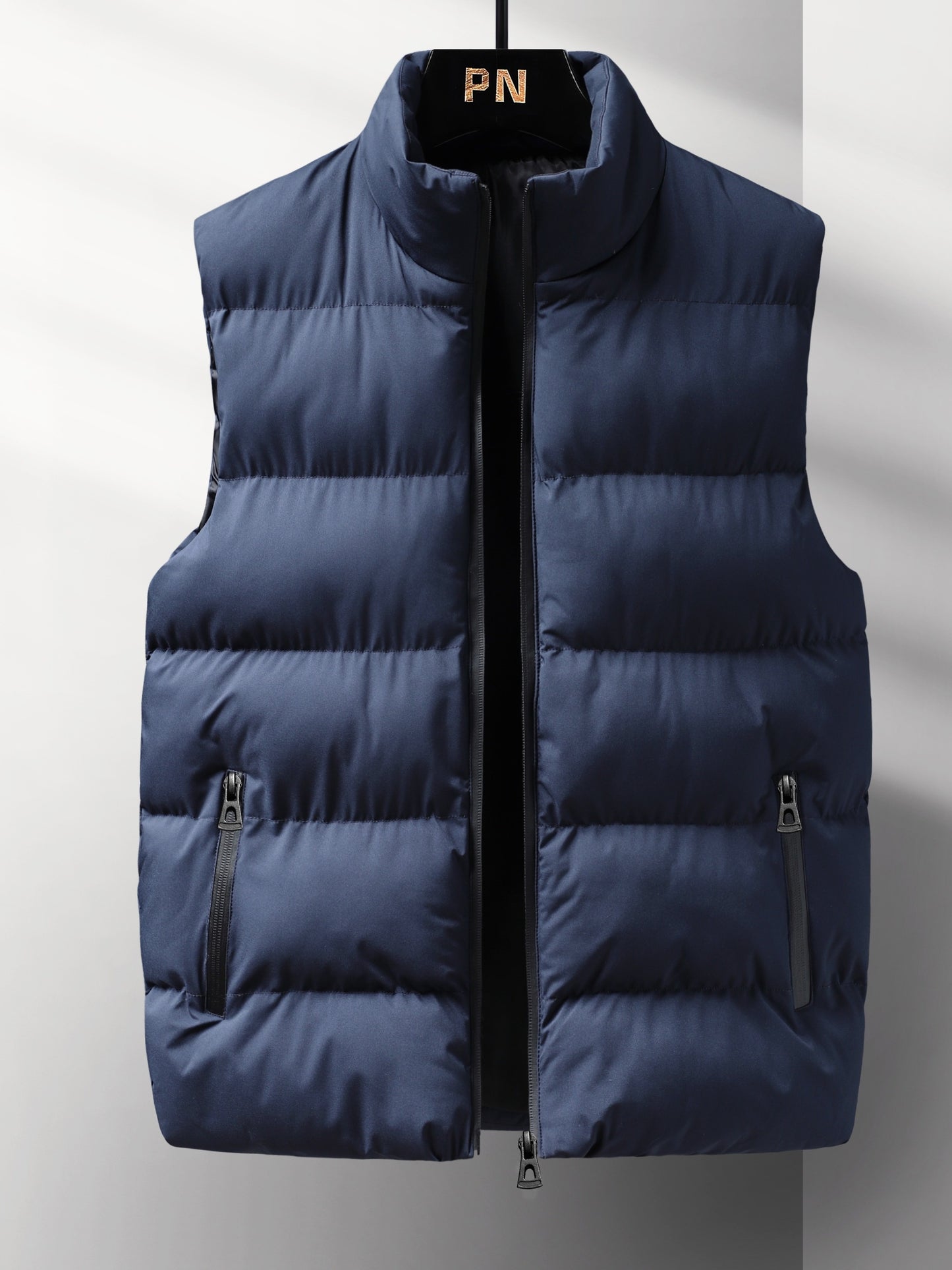Oliver | Warm Winter Vest met Rits en Staande Kraag voor Herfst en Winter