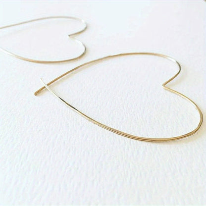 Emily | Unieke Hoepel Oorbellen met Vintage Hart Ontwerp