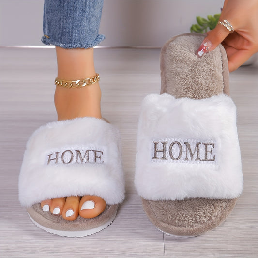 Emma | Dames Mode Pluche Thuis Slippers