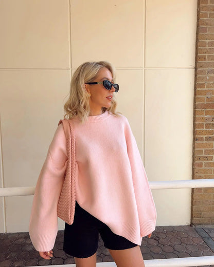 CozyChic - Dames trui met ronde hals