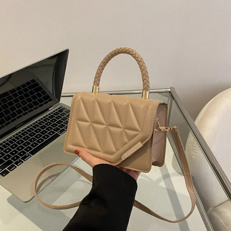 Leren crossbody bag