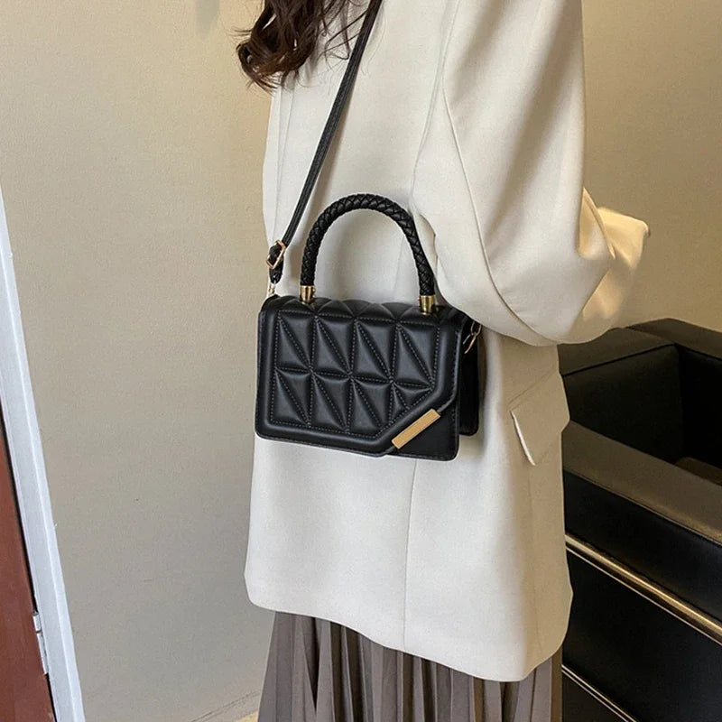 Leren crossbody bag