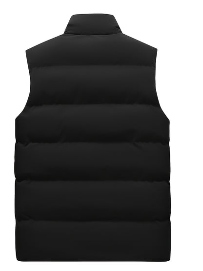 Oliver | Warm Winter Vest met Rits en Staande Kraag voor Herfst en Winter