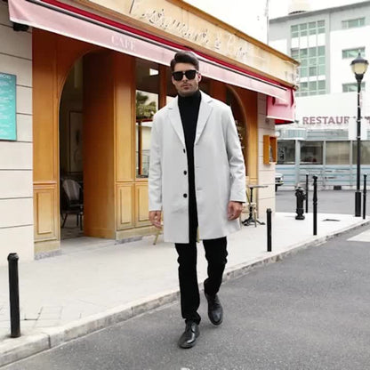 Henry | Retro Trenchcoat met Enkellaags Ontwerp voor Herfst en Winter