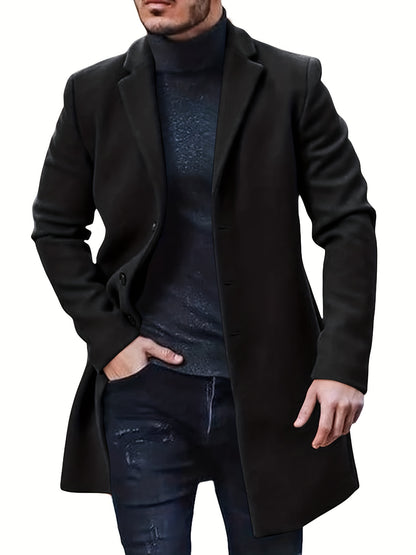 Henry | Retro Trenchcoat met Enkellaags Ontwerp voor Herfst en Winter