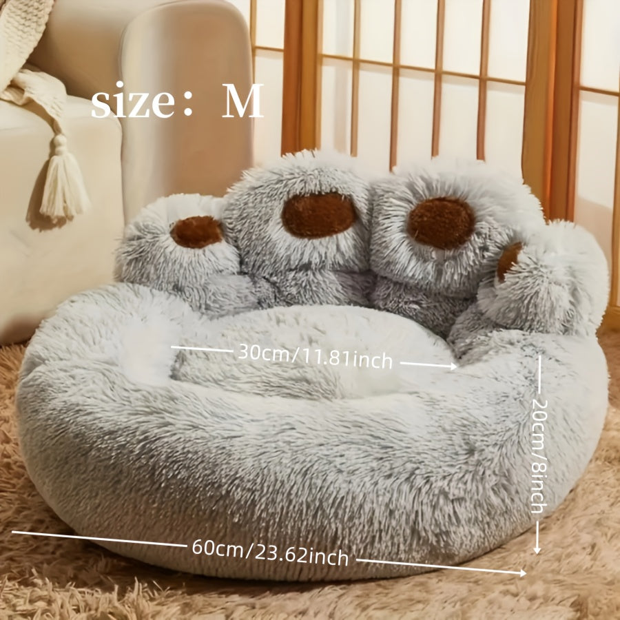 Luna | Kalmerend Pluche Hondenbed – Zacht en Wasbaar Comfort Voor Middelgrote Honden en Katten