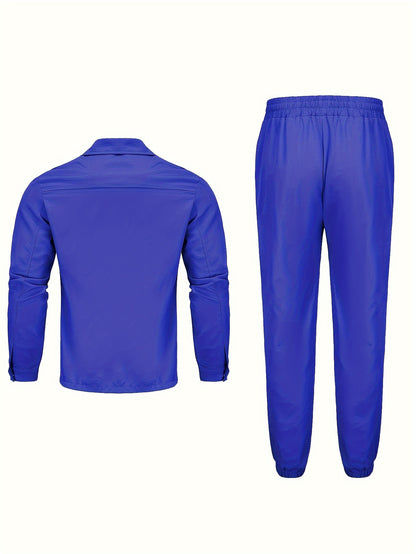 Liam | 2-Delige Outdoor Outfit met Button-Up Jacket en Drawstring Broek