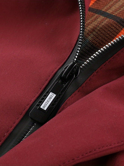 Oliver | Waterdichte Hooded Jacket met Ritsmouwen en Trekkoord voor Lente en Herfst
