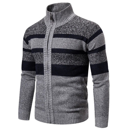 Nolan Heren Wintervest | Gestreept slimfit vest