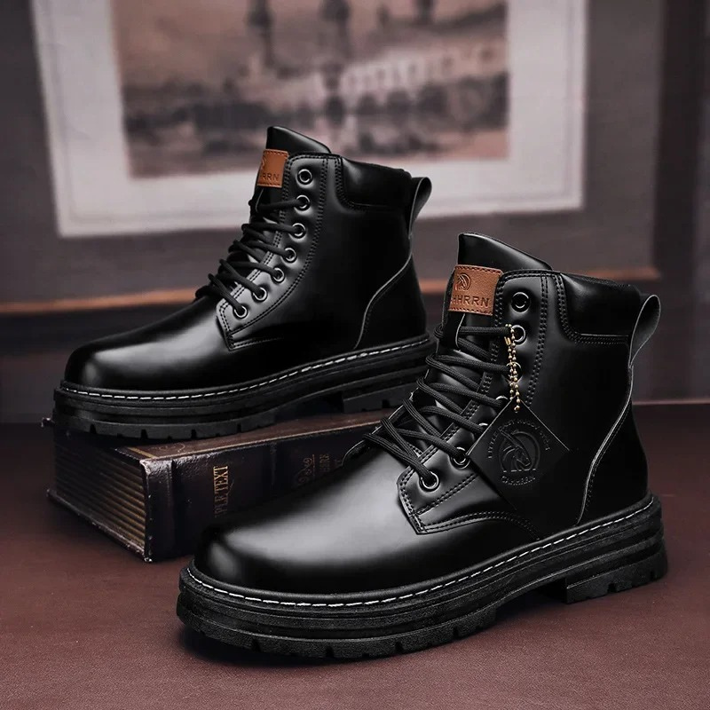 EldBoot - Heren Boots met Gewatteerde Kraag en Antislip Profielzool