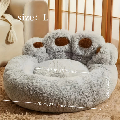 Luna | Kalmerend Pluche Hondenbed – Zacht en Wasbaar Comfort Voor Middelgrote Honden en Katten