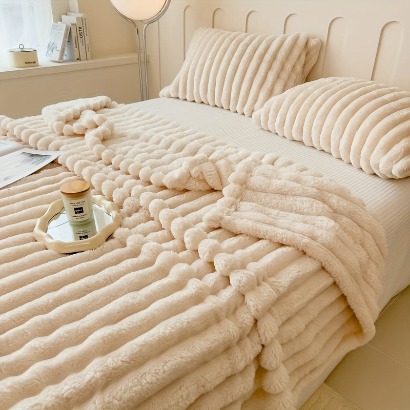 Luxury Rabbit Fur Throw Blanket | Zacht, warm en veelzijdig voor elke gelegenheid