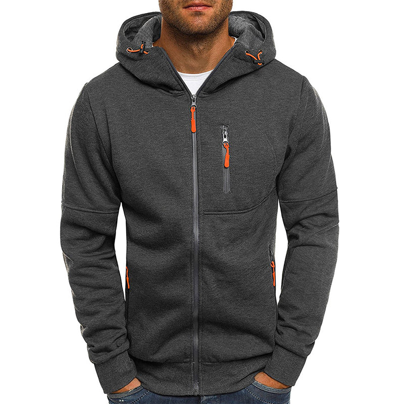 Liam | Sportieve Hoodie met Rits voor Lente en Herfst