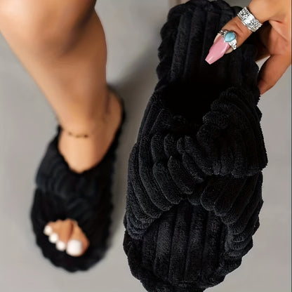 Emily | Dames Effen Kleur Thuis Slippers