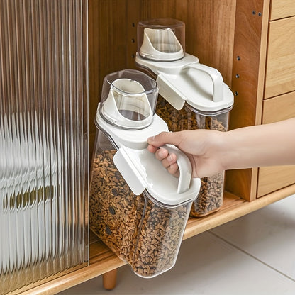Pet Food Storage Bucket | Vochtbestendig met maatbeker voor eenvoudig voeren