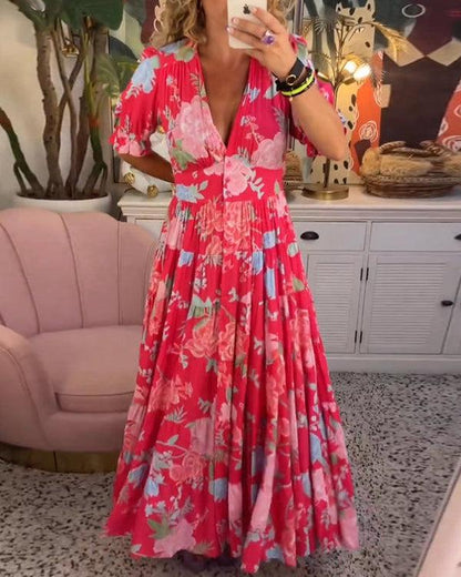Victoria | Elegante Vrijetijdsjurk met V-Hals