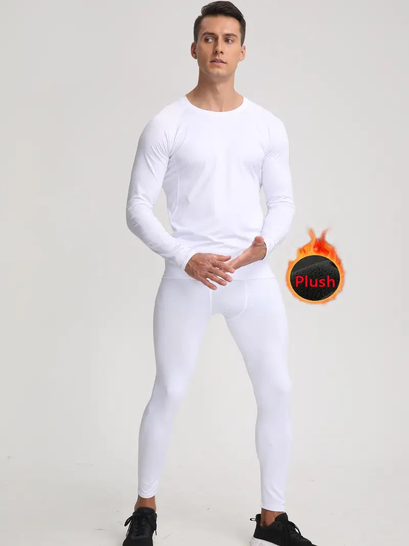 Lars | Warm Fleece Compressieshirt & Stretch Leggings voor Koude Dagen