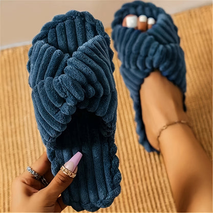 Emily | Dames Effen Kleur Thuis Slippers