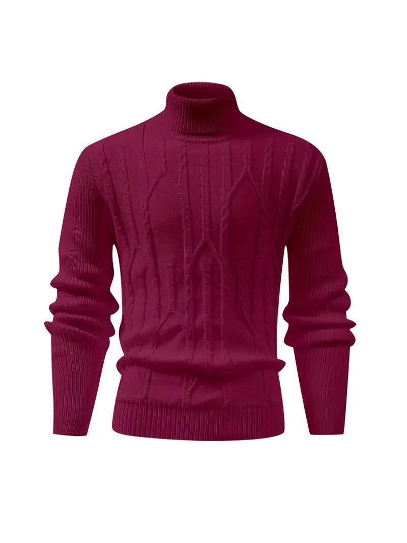 Liam | Retro Gebreide Pullover met Kap voor Herfst en Winter