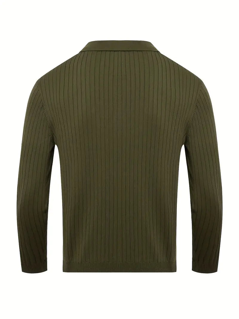 Daniel | Chic V-Hals Pullover met Stretch voor Herfst en Winter