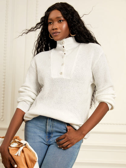 Isabelle | Stijlvolle Hoge Hals Trui voor een Casual Look