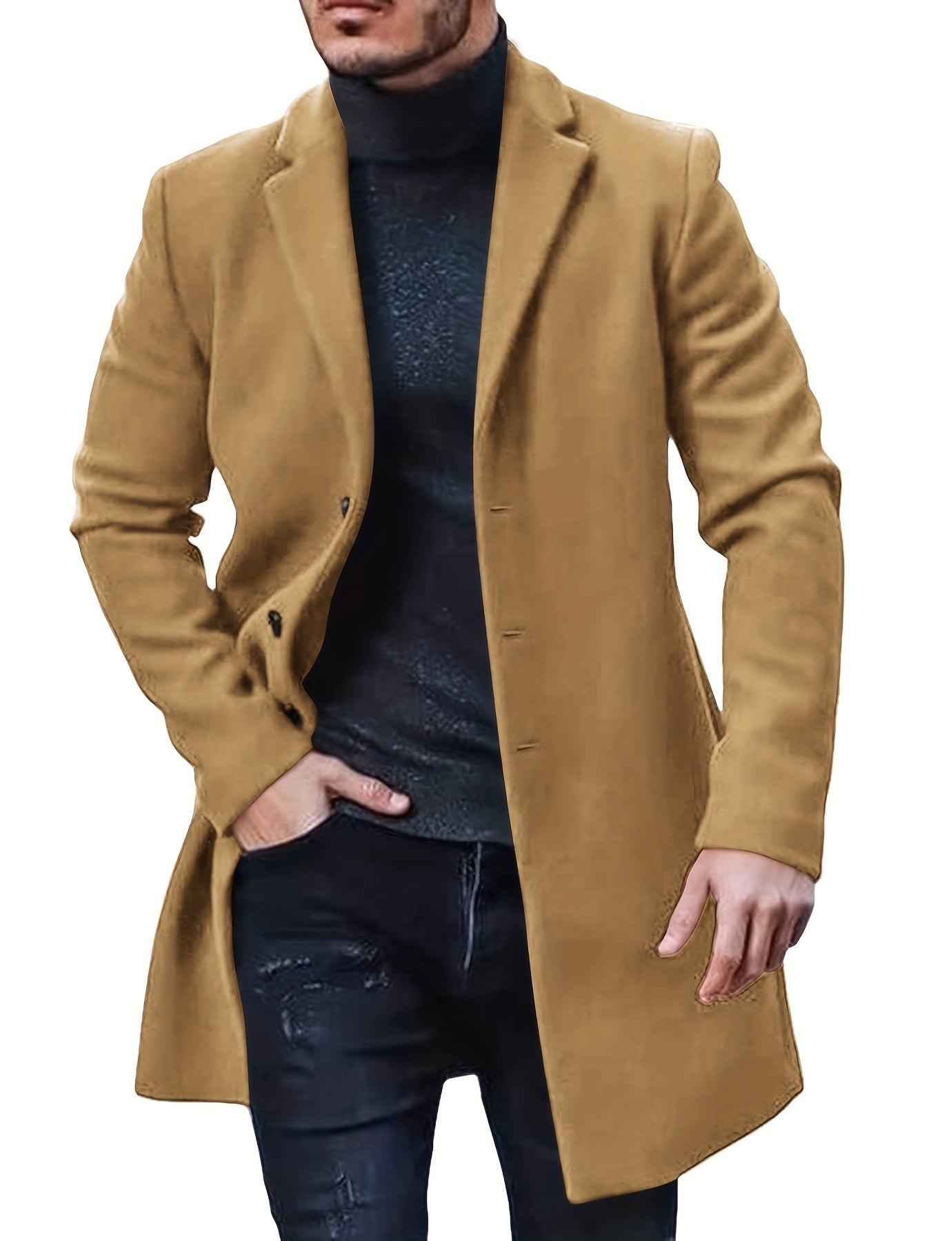 Henry | Retro Trenchcoat met Enkellaags Ontwerp voor Herfst en Winter