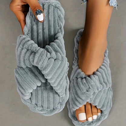 Emily | Dames Effen Kleur Thuis Slippers