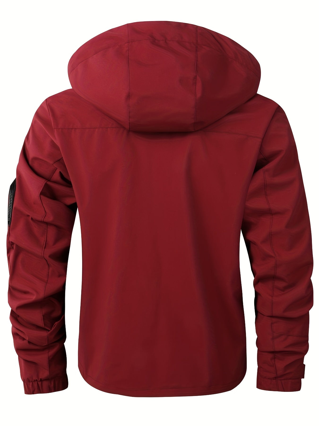 Oliver | Waterdichte Hooded Jacket met Ritsmouwen en Trekkoord voor Lente en Herfst