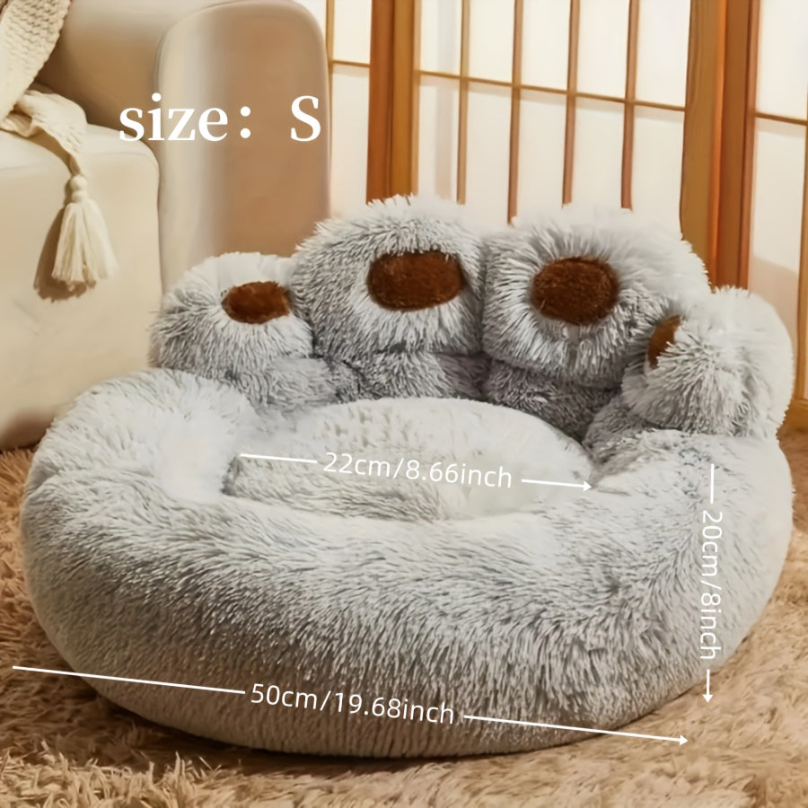 Luna | Kalmerend Pluche Hondenbed – Zacht en Wasbaar Comfort Voor Middelgrote Honden en Katten