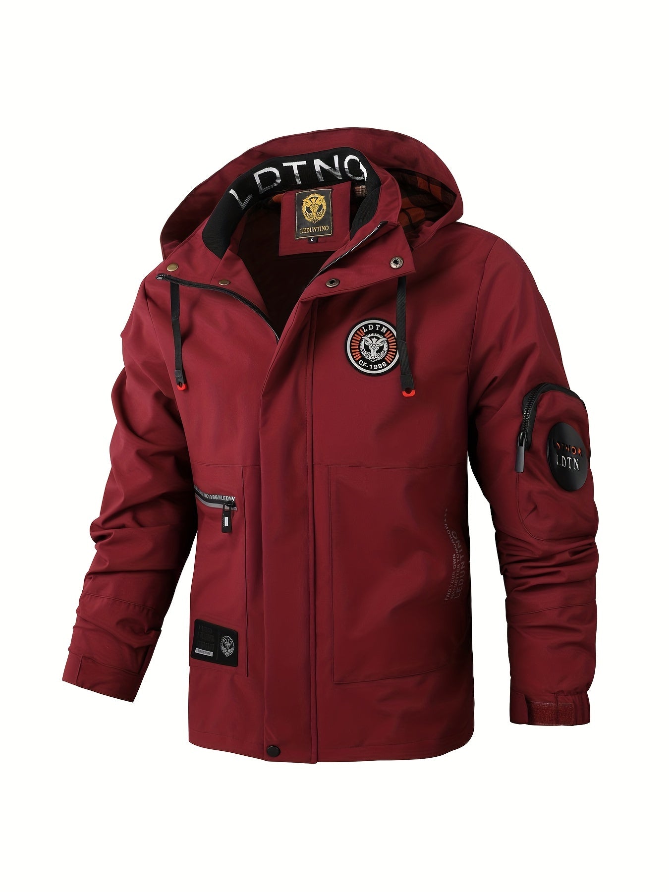 Oliver | Waterdichte Hooded Jacket met Ritsmouwen en Trekkoord voor Lente en Herfst