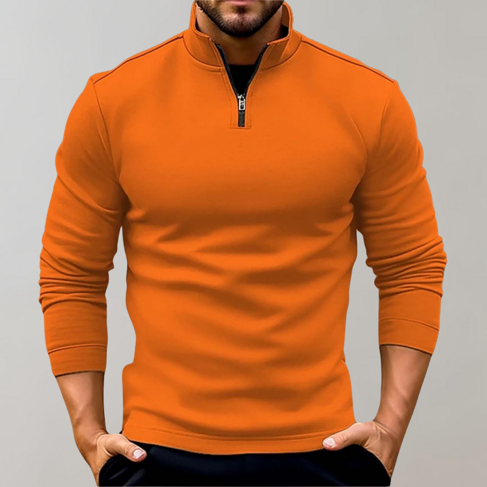 Lars | Warme Herfst/Winter Trui met Opstaande Kraag voor Stijl en Comfort