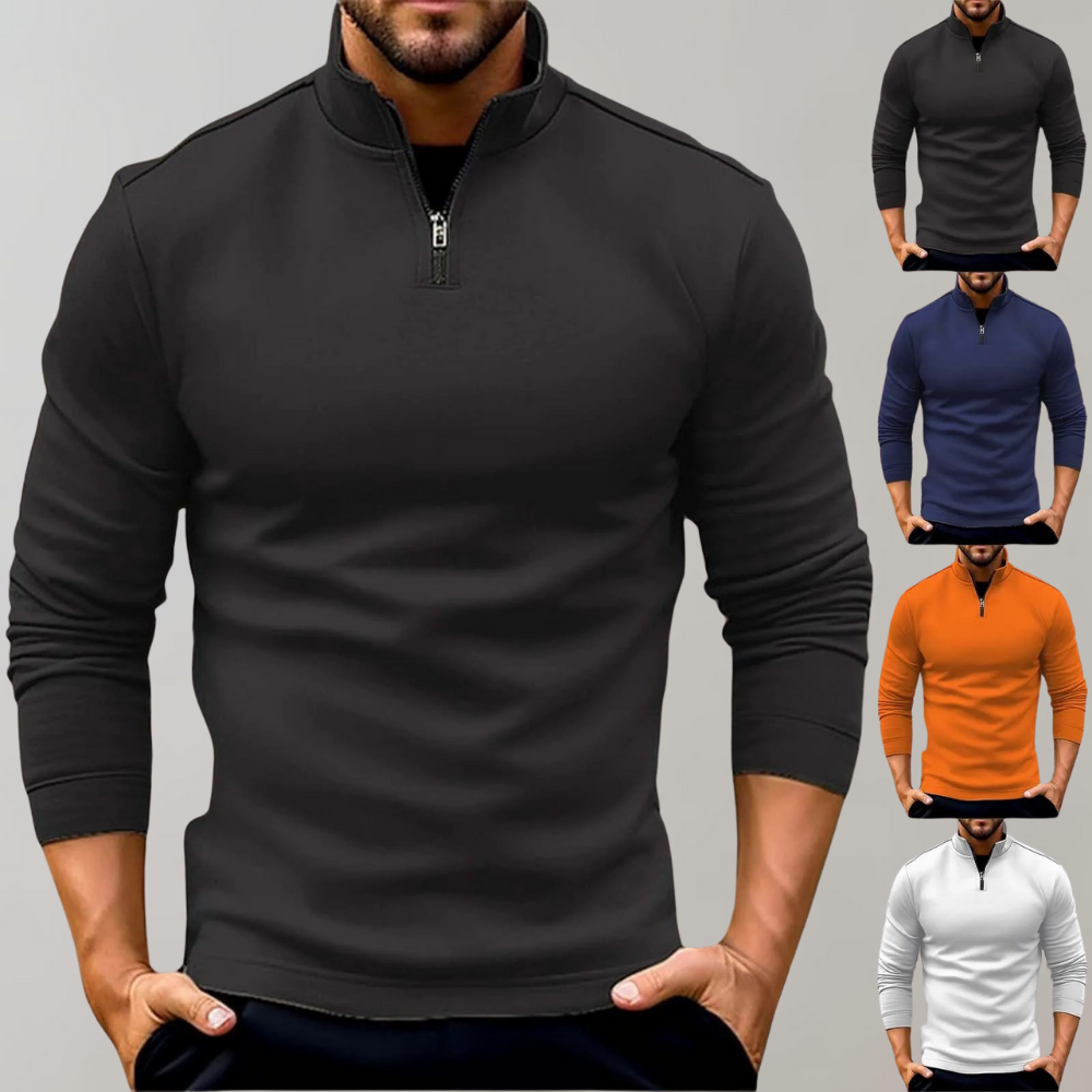 Lars | Warme Herfst/Winter Trui met Opstaande Kraag voor Stijl en Comfort