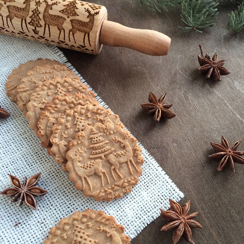 Christmas Cookie Roller | Maak Perfecte Koekjes met Prachtige Gravures