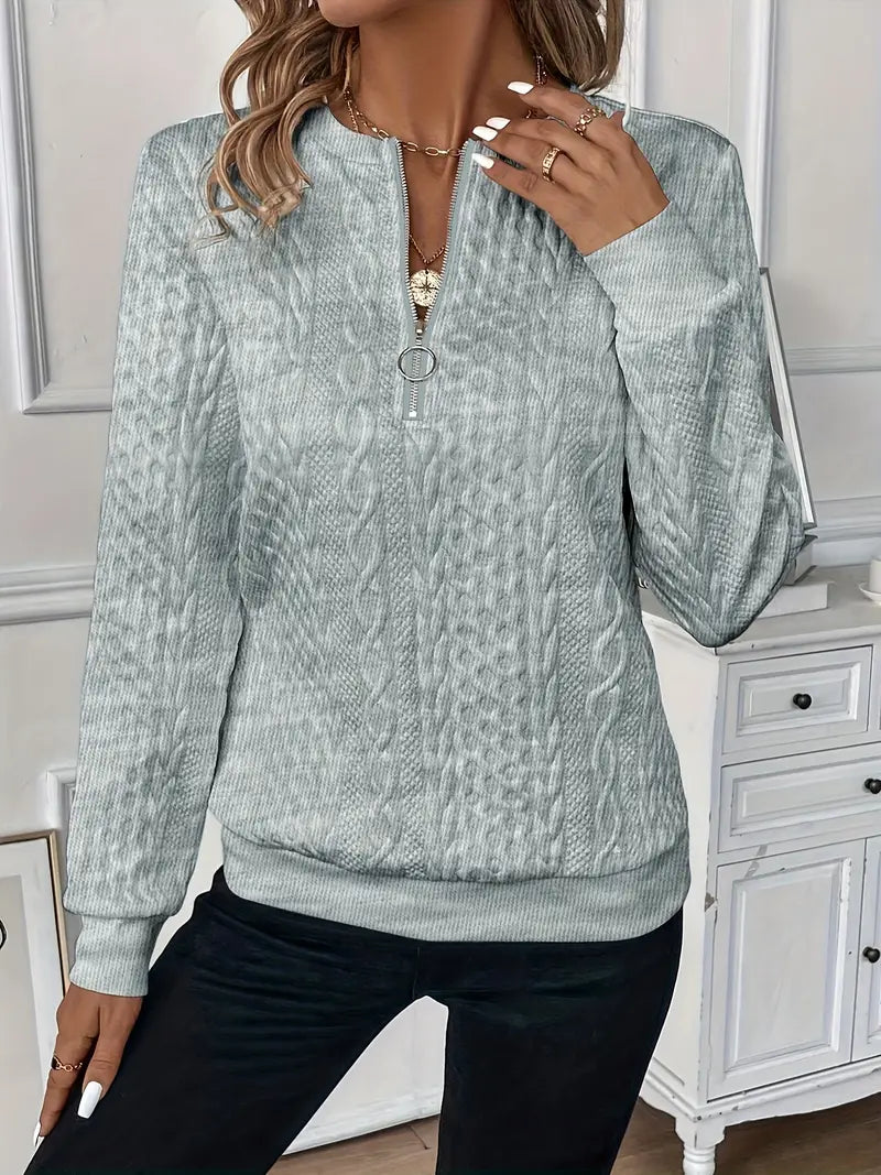 Bell | Luxe en Comfortabele Trui met Stijlvolle Rits