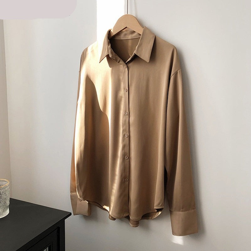 Sanna Satijnen Blouse | Een elegante damesblouse