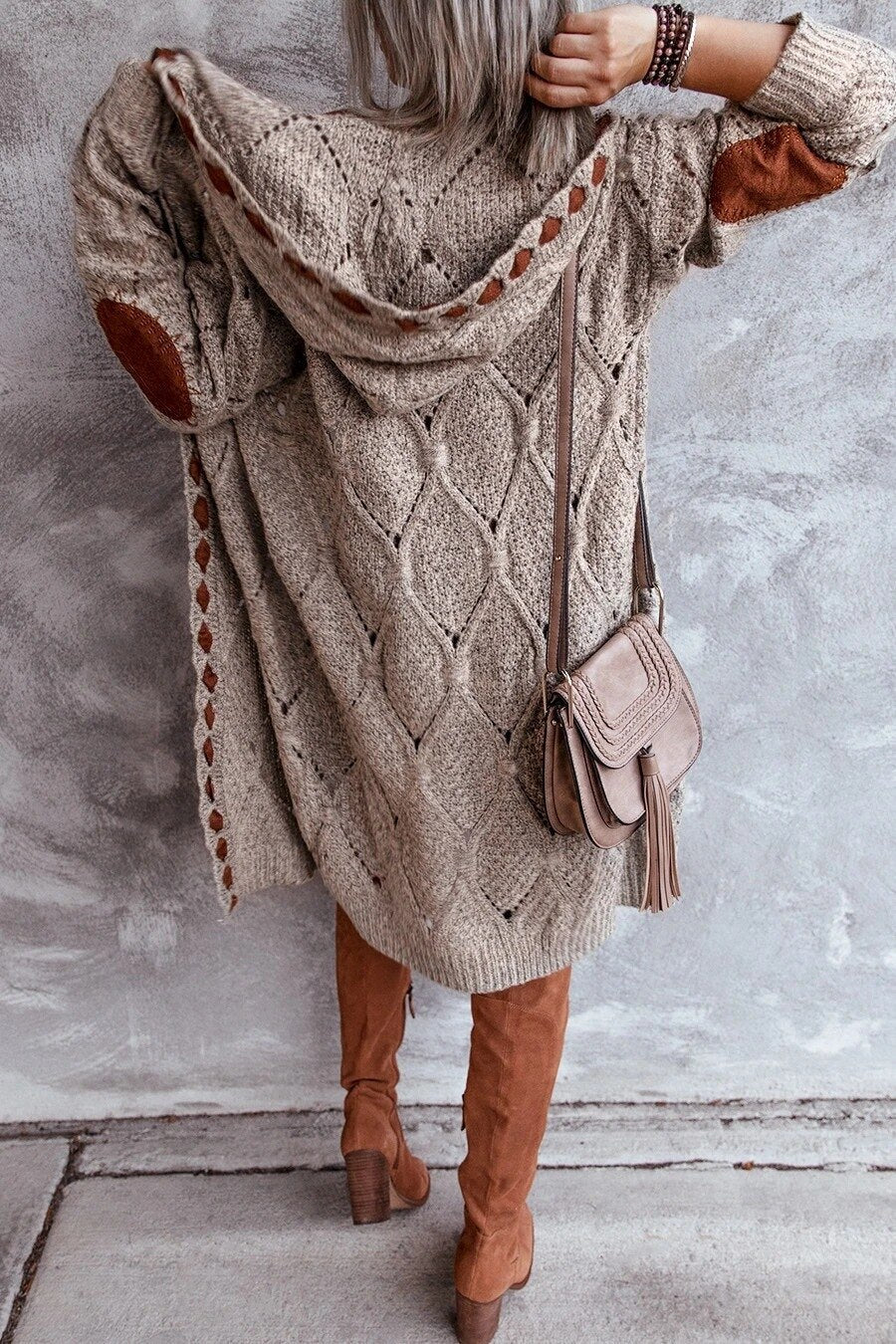 Evelyn | Stijlvol Lang Vest - Comfy met Capuchon