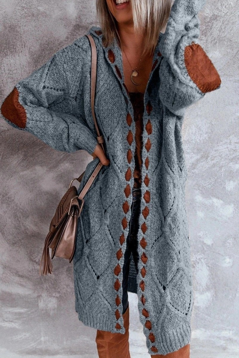 Evelyn | Stijlvol Lang Vest - Comfy met Capuchon