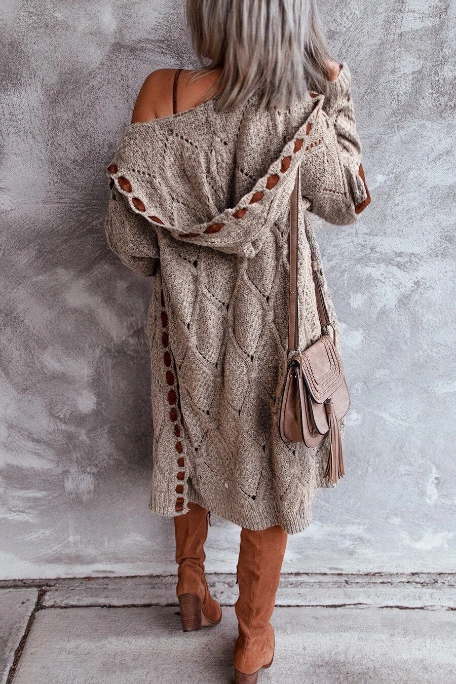 Evelyn | Stijlvol Lang Vest - Comfy met Capuchon