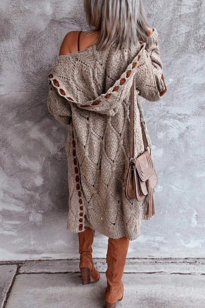 Evelyn | Stijlvol Lang Vest - Comfy met Capuchon