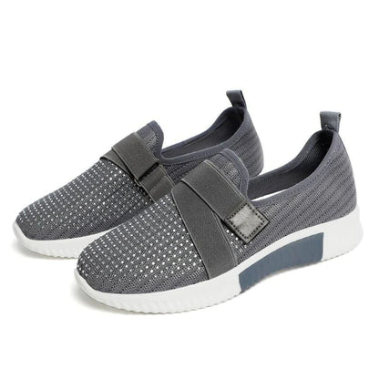 Lina | Ademende Orthopedische Slip-On Sneakers met Klittenband